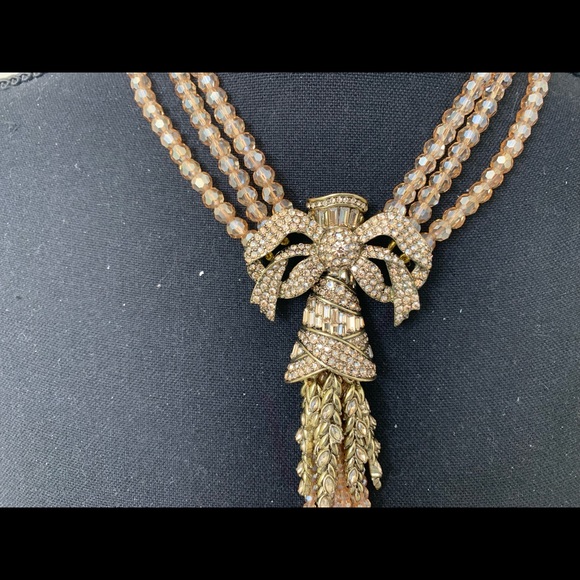 Heidi Daus "Heavenly Harvest" Beaded Crystal Drop Necklace HD 2 verification - Picture 3 of 3